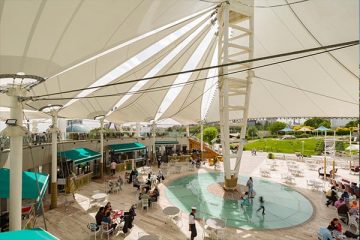 Tensile Canopy of Seafood Restaurant