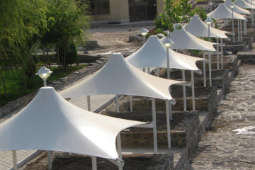 العریش و مظلة نسیج حديقة جوان زرین شهر