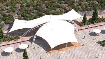 Amphitheater Tensile Structure of NahjolBalaghe Park